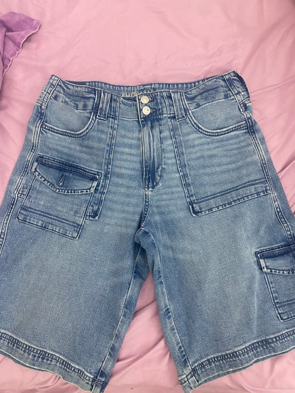 American Eagle — American Eagle Denim JORTS (Size L, Good)