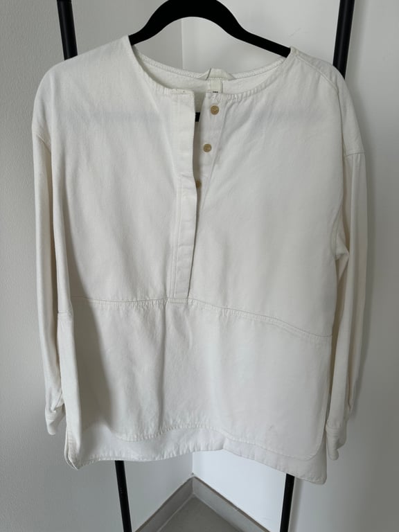 H&M — H&M Pintuck Blouse (Size M, Worn)