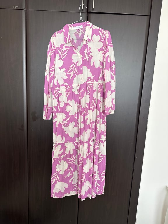 Lefties — Lefties Floral Maxi Dress (Size L, Good)