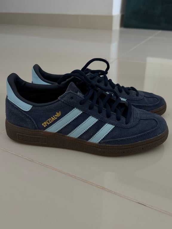 Adidas — Adidas Spezial Blue Suede Sneakers (Size EU 38, Good)