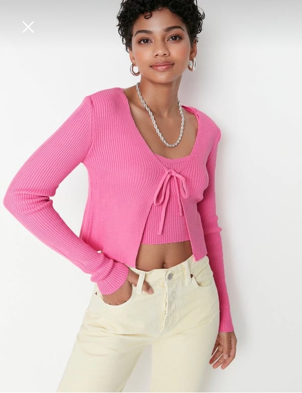 Centrepoint — Brown and pink long sleeve tops (Size S, Like new)