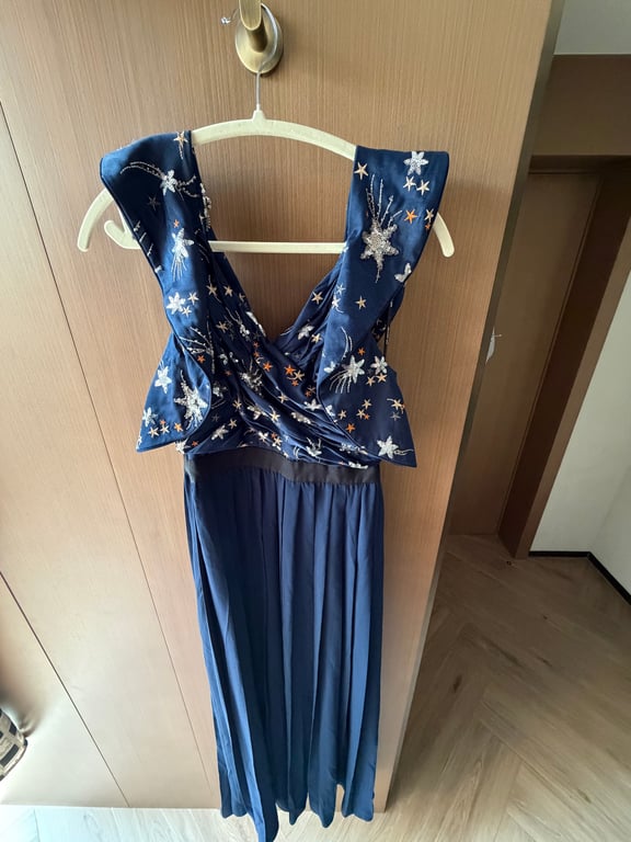 Self-Portrait — Self-Portrait Night Blue Gown (Size S, New with tags)