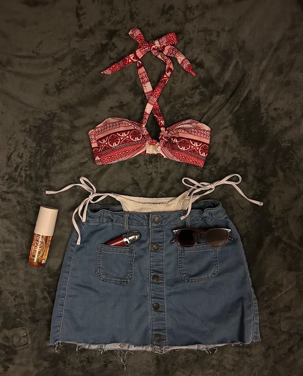 Other — Denim mini skirt (Size XS, Good)