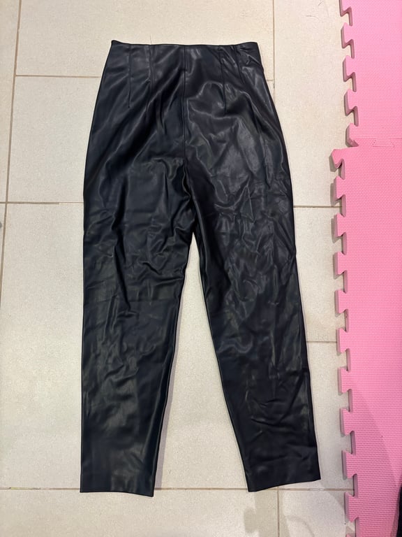 Zara — Zara leather trousers (Size M, Good)