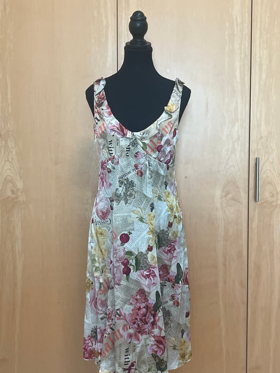 John Galliano — Galliano Gazette Slip Dress (Brand New) (Size 40, New with tags)