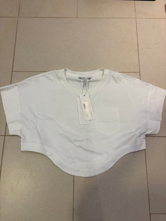Zara — Shonajoy White Crop Top (Size XL, New with tags)