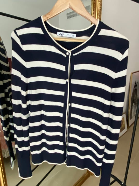 Zara — Zara Striped Cardigan (Size M, Good)