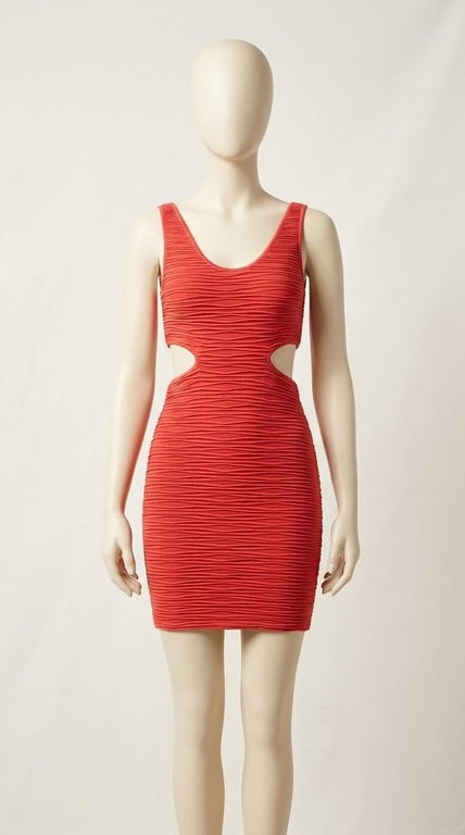 Bebe — Bebe Red Cut-Out Bodycon Mini Dress (Size S, Like new)