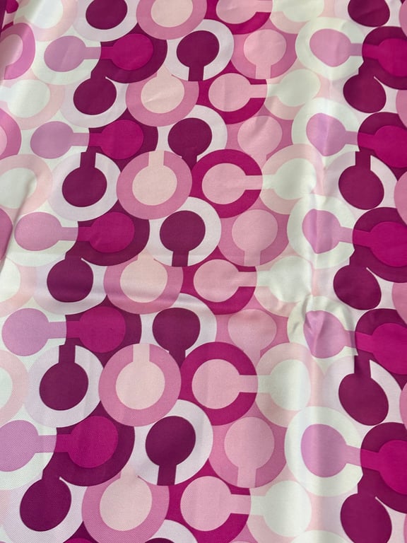 Coach — Coach Hot Pink C Pattern Silk Scarf (Like new)