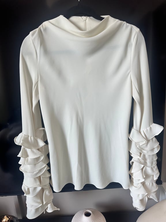 H&M — H&M Ruffle Sleeve Top (Size S, Like new)