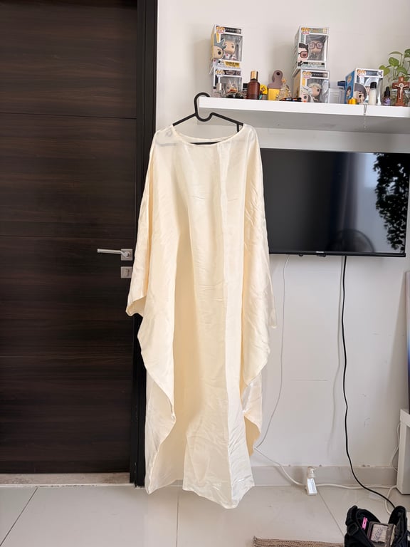 Other — Butterfly Abaya in silk yellow (Size M, Like new)