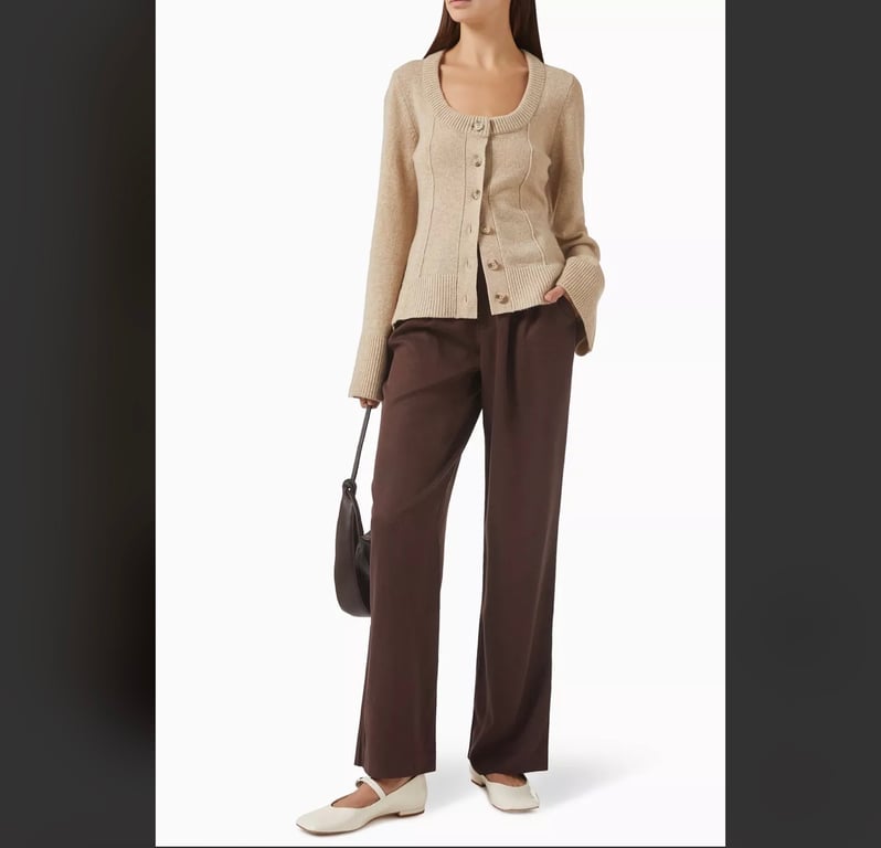Reformation — Karina Scoop-neck Cardigan in Wool (Size S, Like new)