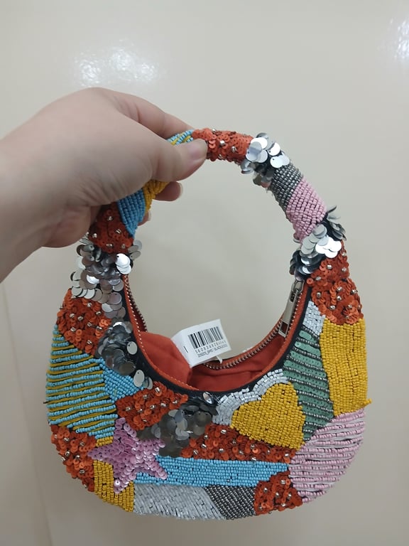 Parfois — Parfois Beaded & Sequin Mini Bag (Size One Size, Good)