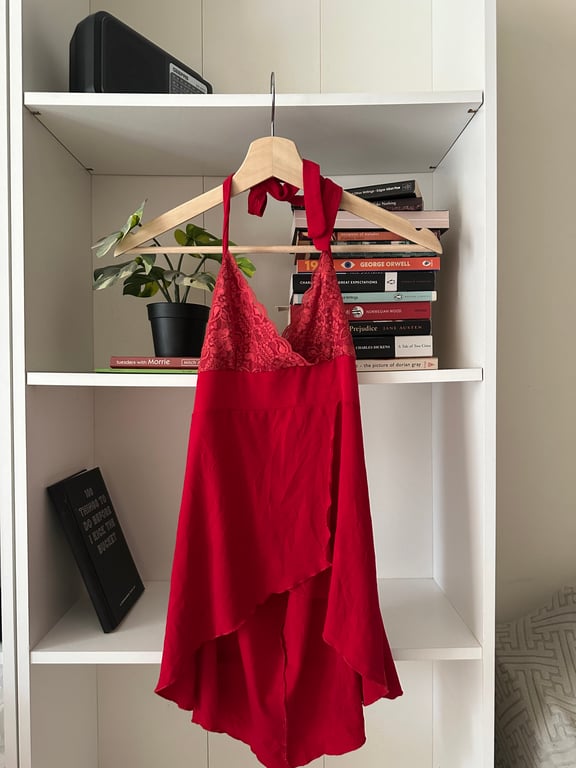 Intimissimi — Red Asymmetrical Y2K Top - Size S - Great Condition (Size S, Like new)