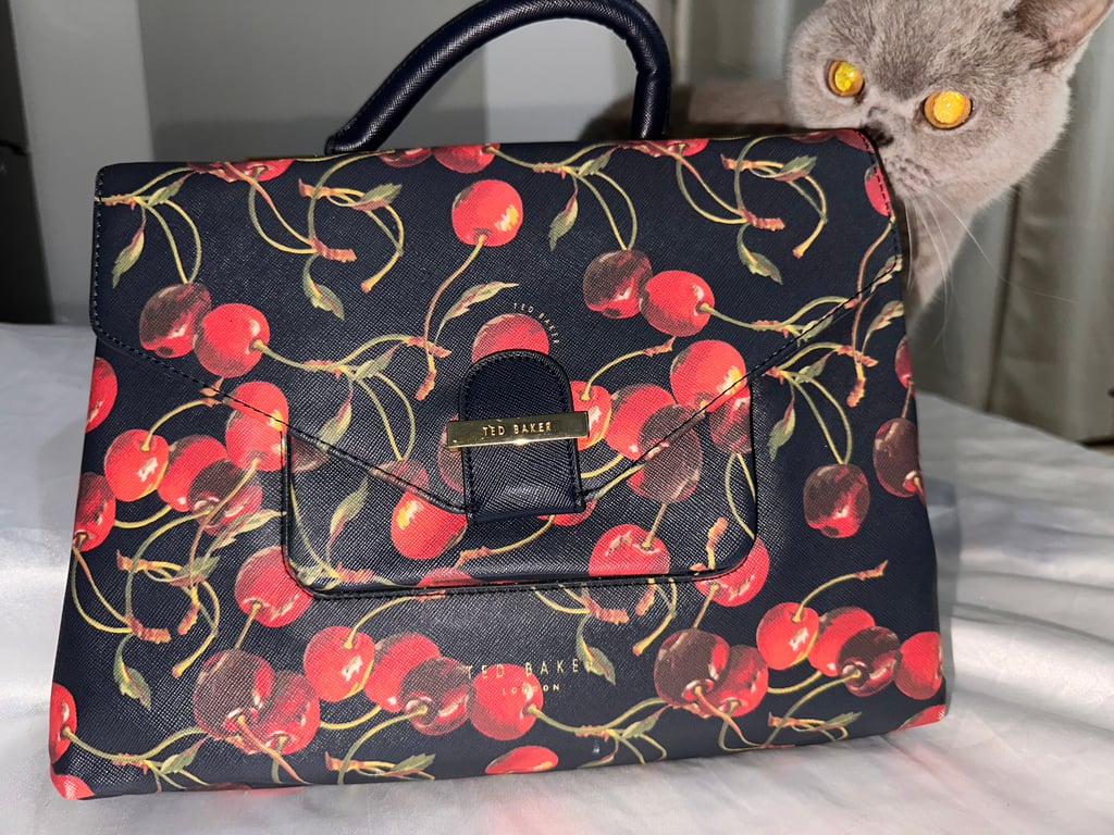 Ted Baker — Ted Baker Cherry Print Handbag (Size One Size, Good)