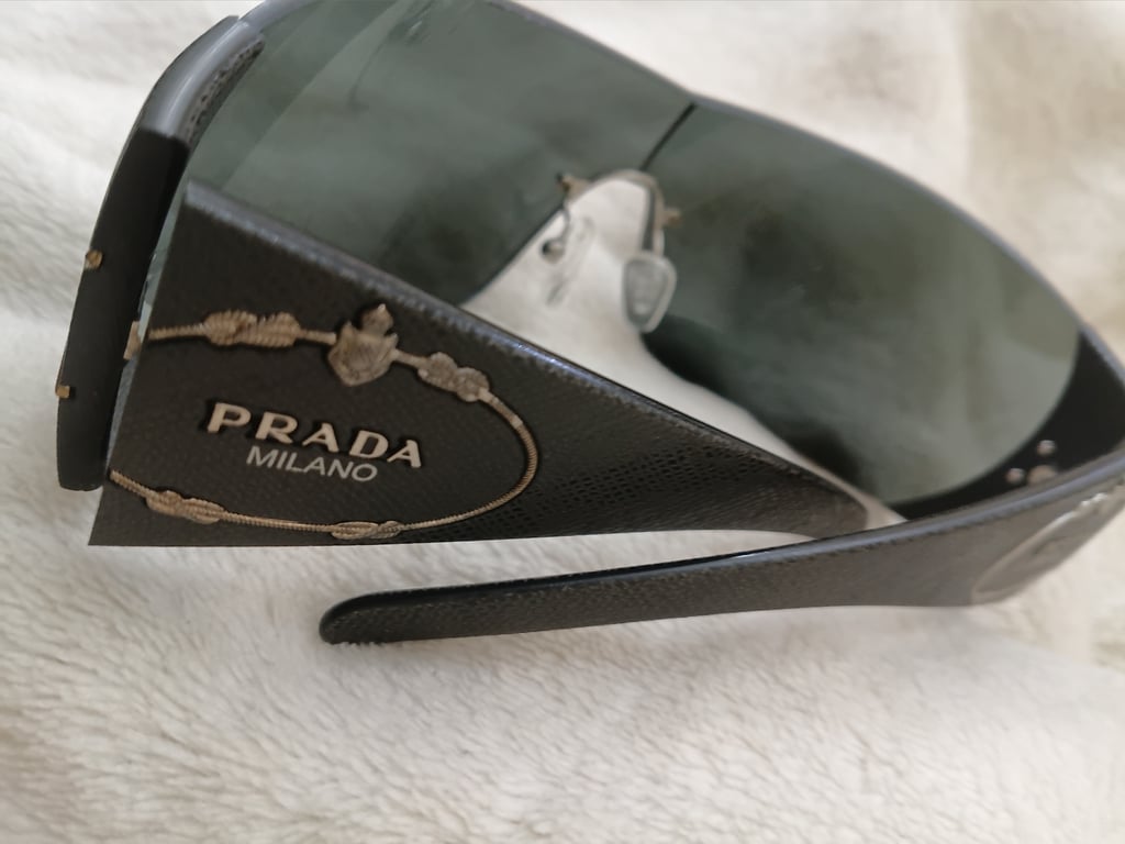 Prada — Prada Milano Wrap y2k-Around Shield Sunglasses (Size One Size, Good)