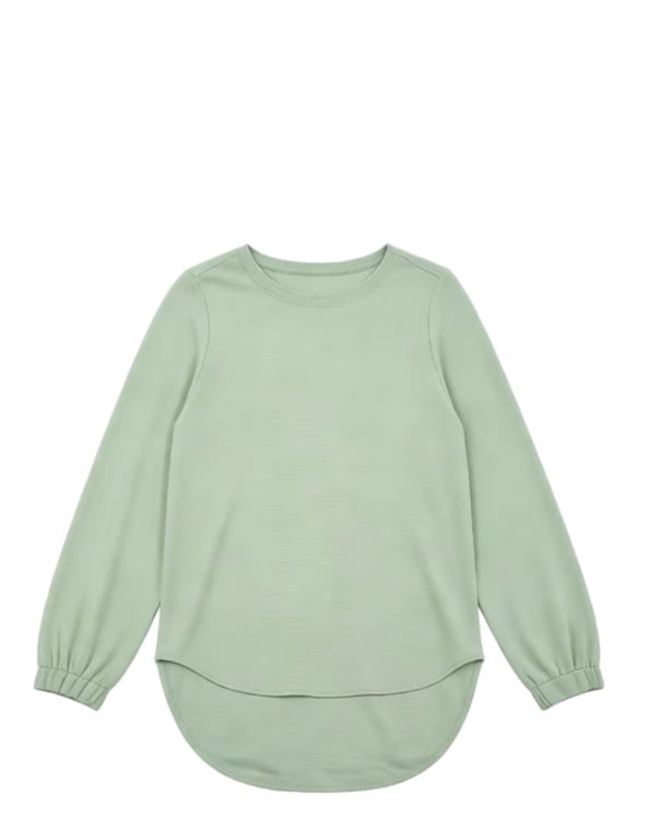 Bershka — Bershka Long Sleeve Light Green Top (Size M, Like new)