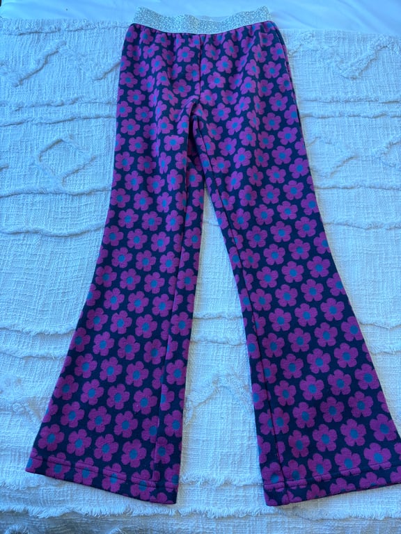 Hatley — Hatley Girls' Floral Flare Pants (Size 6Y, Good)