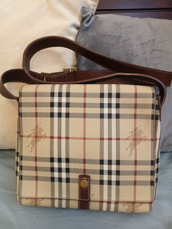 Burberry — Burberry Nova Check Coated Canvas Crossbody Bag (Size One Size, Fair)