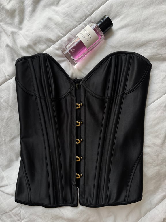Agent Provocateur — Agent Provocateur Black Corset Top (Size S, Good)