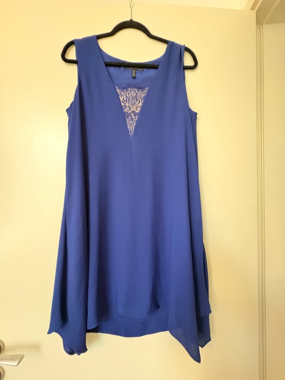 BCBG — BCBG Royal Blue Sleeveless oversize dress (Size M, Like new)