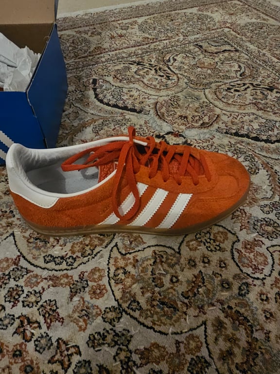 Adidas — Adidas Gazelle Orange Suede Sneakers - EU 38 (Size EU 38, New without tags)