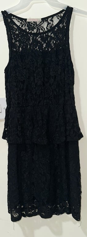 Ardene — Black Lace Mini Dress (Size L, Good)