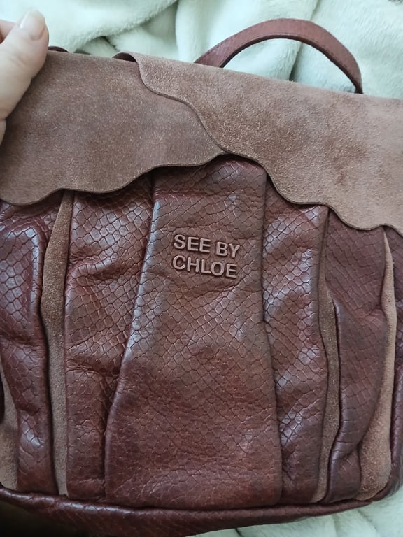 Chloe — See By Chloe Snake Print Shoulder Bag (Size One Size, Good)