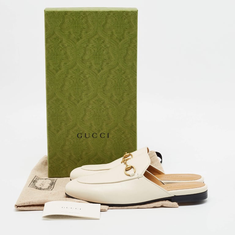Gucci — Gucci Off White Princetown Loafers (Size EU 36.5, Good)