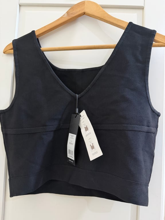 BCBG — BCBG Black Bandage Top (Size L, New with tags)