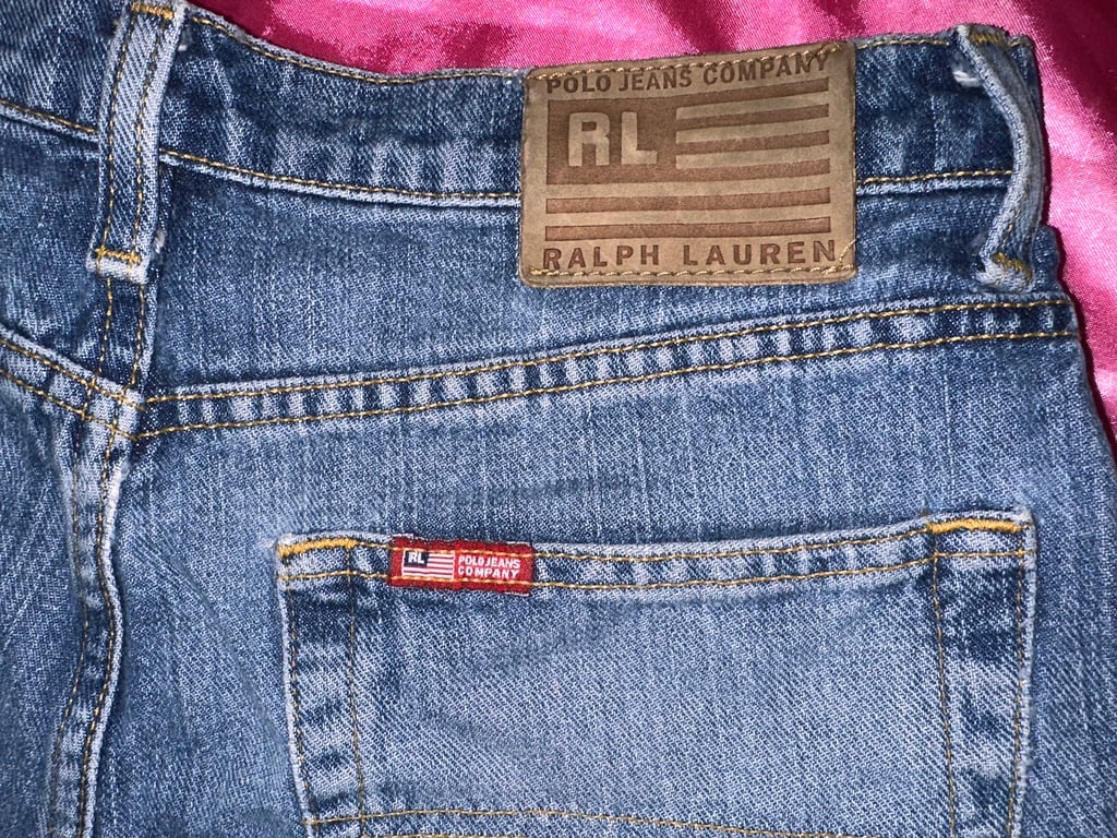 Polo Ralph Lauren — Polo Ralph Lauren Blue Denim Shorts (Size 32, Good)