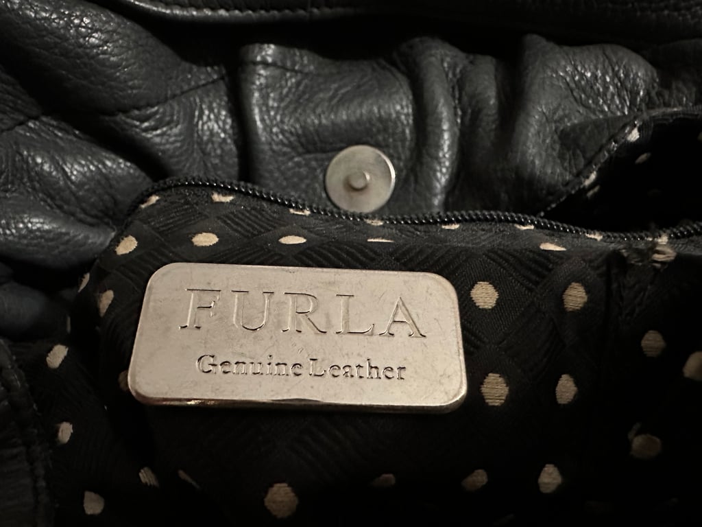 Furla — FURLA Gray Genuine Leather Shoulder Bag (Size One Size, Fair)