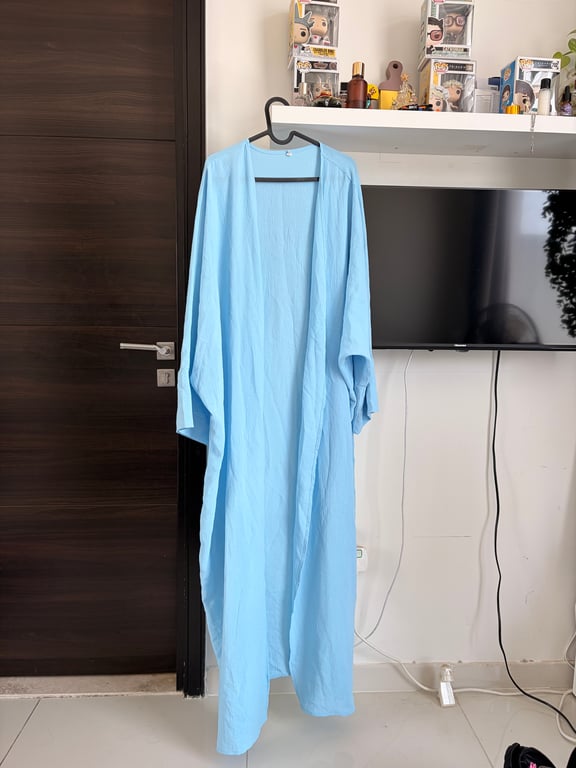 Other — Sky Blue Summer Abaya (Size M, Like new)