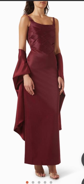 Ounass — Egene Studio Red Woven dress (Size XXL, Like new)