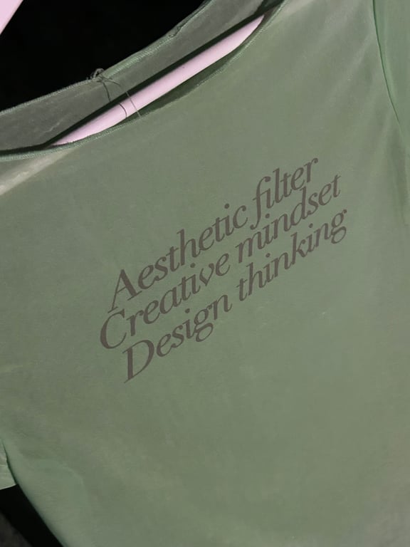 Bershka — Bershka Green Transparent T Shirt (Size M, Good)