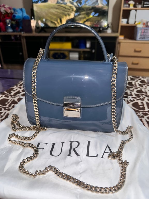 Furla — Furla Mini Rubber Crossbody Bag (Good)
