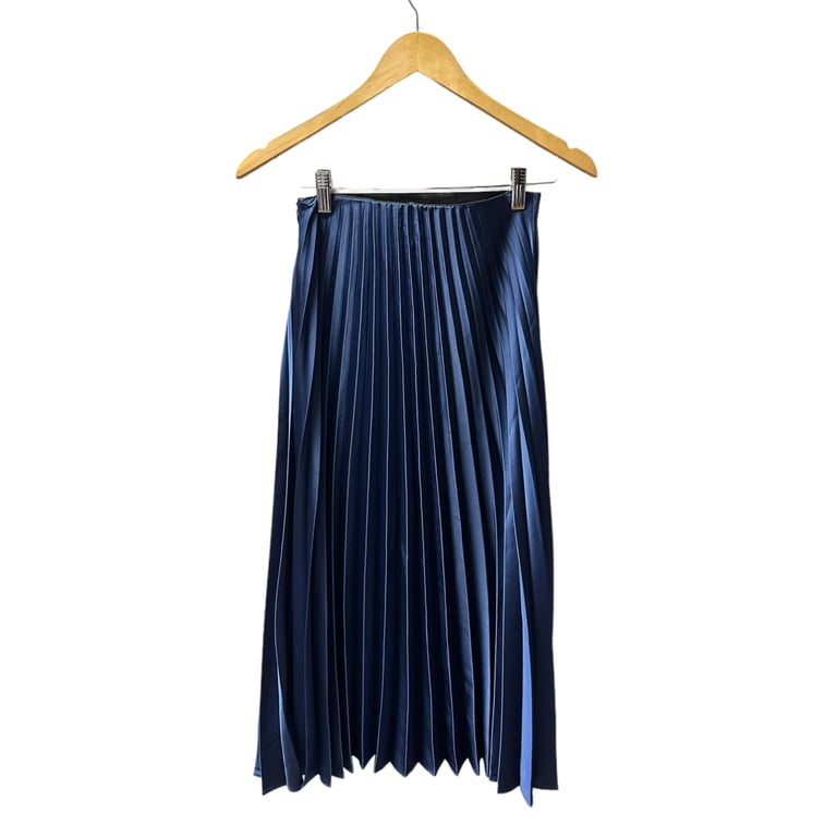 Zara — Zara Pleated Satin Midi Skirt (Size XS, Like new)