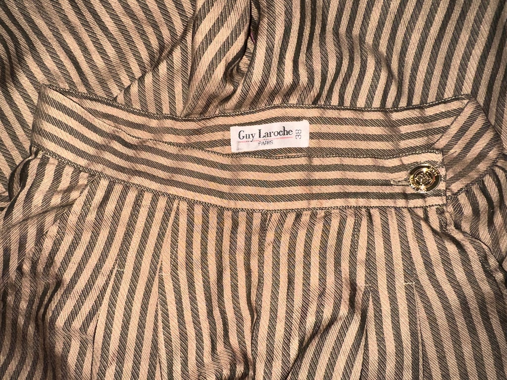 Guy Laroche — Guy Laroche Vintage Vertical Stripe Pants (Size 27, Good)