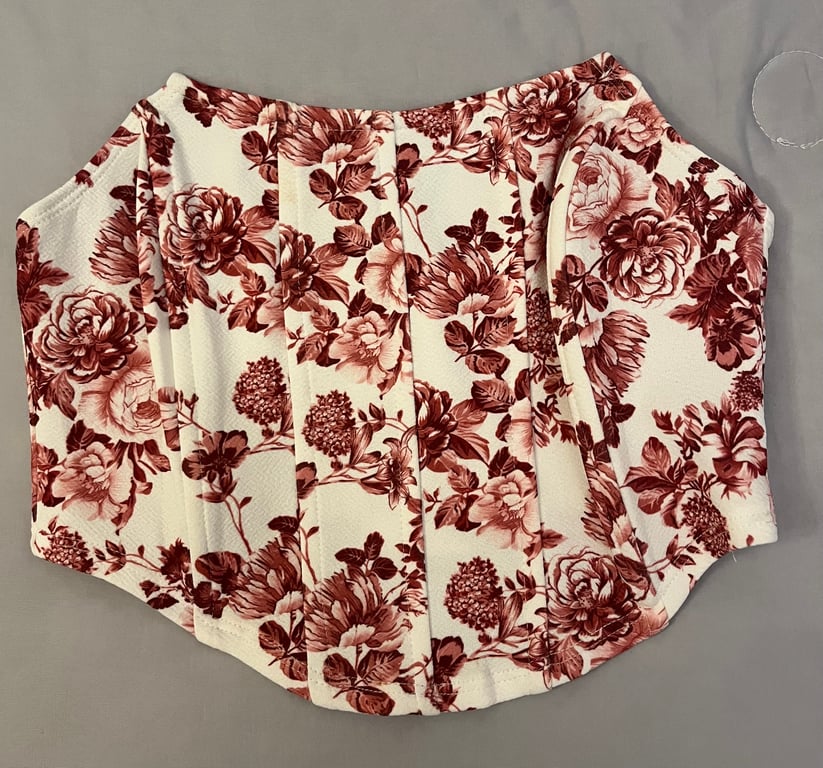 Shein — Floral Corset Top (Size XS, Like new)