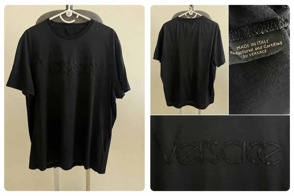 Versace — VERSACE Black Logo T-Shirt (Good)
