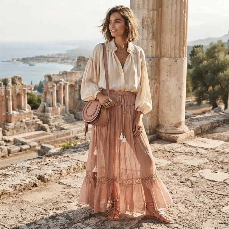 Chloe — Chloe Pink Silk Maxi Skirt (Size Small, Like new)
