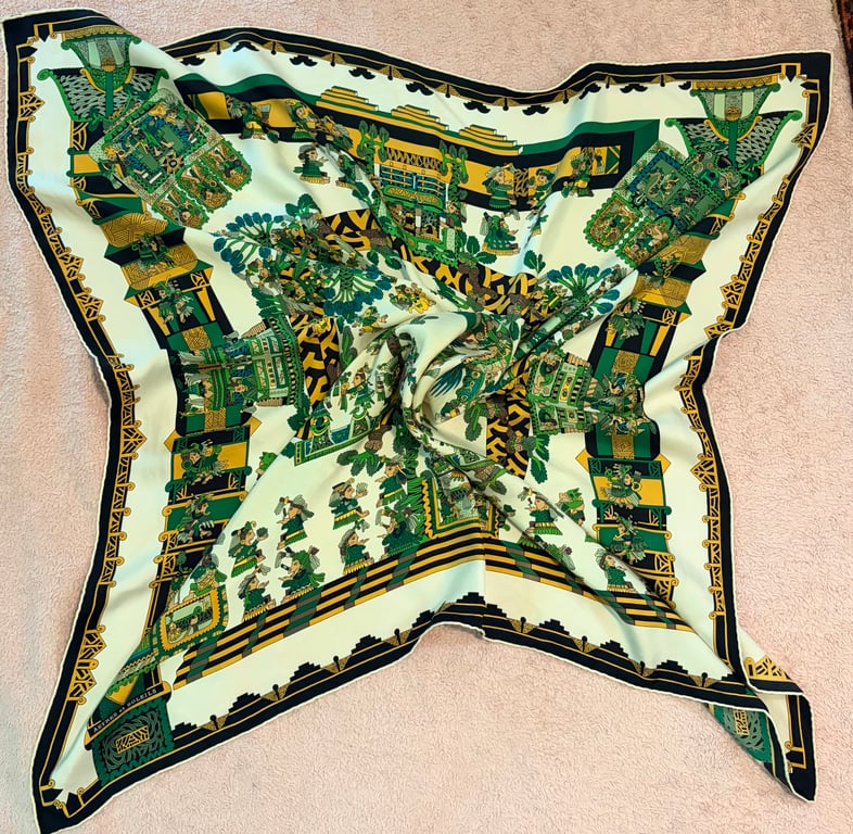 Hermès — Authentic Hermès Silk Scarf (Good)
