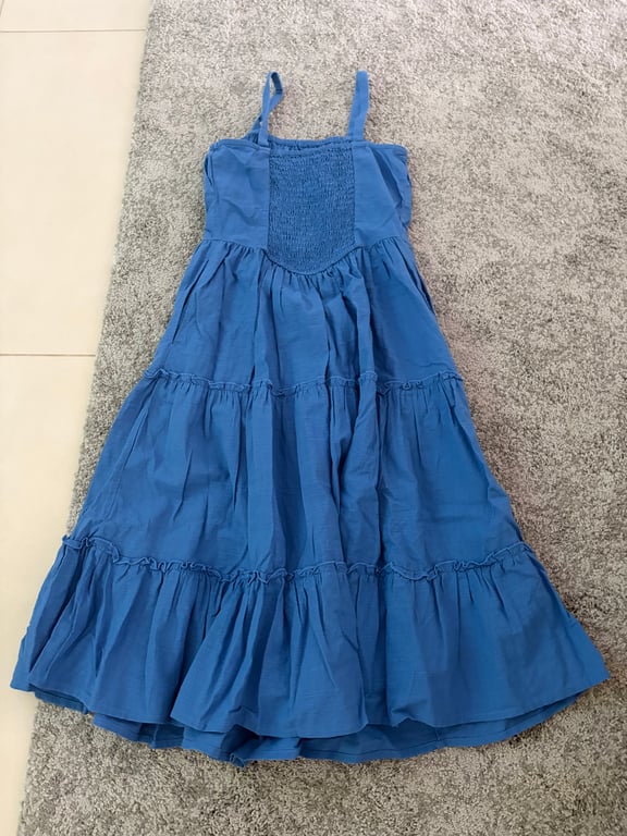 Next Kids — Next Kids Blue Tiered Maxi Dress (Size 9Y, Good)