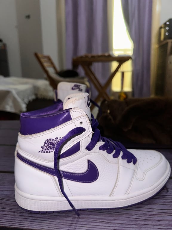 Jordan — Jordan 1s Court Purple Sneakers (Size EU 36.5, Good)