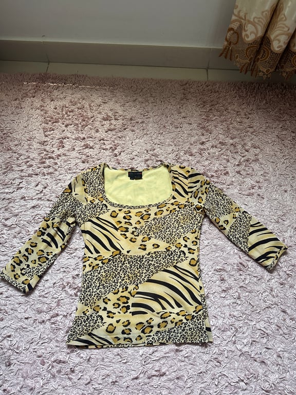 red berry — Red Berry Animal Print Shirt (Size S, Like new)