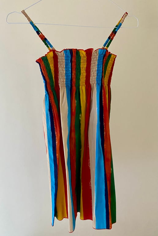 Dolce & Gabbana — Dolce & Gabbana multi stripe sun dress (Size 12Y, Like new)