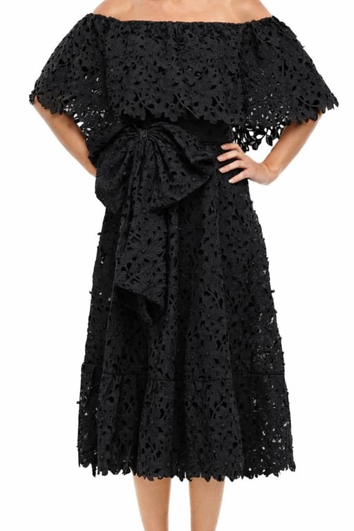 Bambah — Bambah black crochet lace dress (Size 42, Like new)