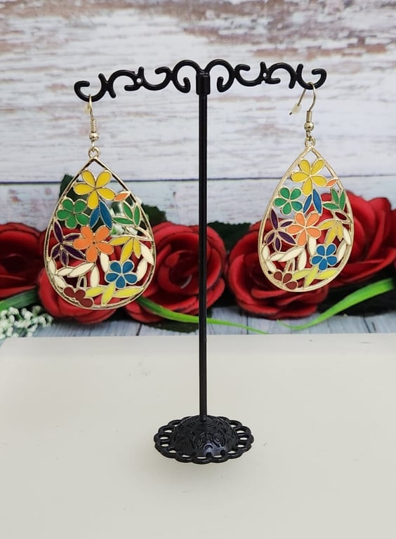 Hajmaal — vintage summer earrings... multicolor (Size One Size, New without tags)