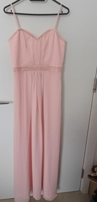 Ted Baker — Ted Baker Pink Sequin Waist Maxi Dress (Size S, Like new)