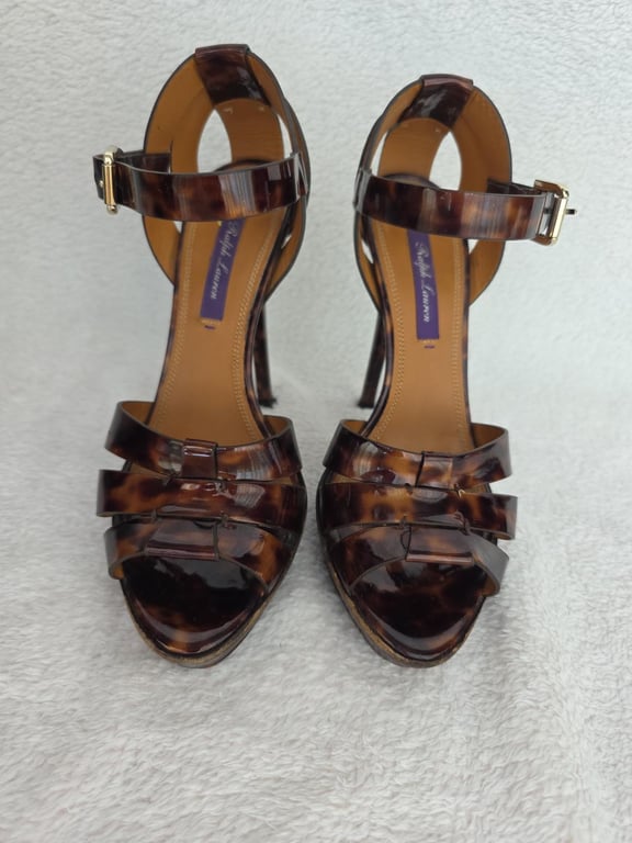 Ralph Lauren — Ralph Lauren Collection Tortoiseshell Platform Sandal (Size EU 36, Good)